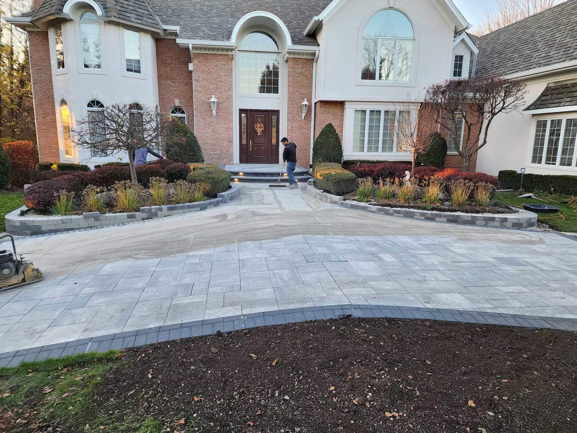 Finished work in front of a Chicagoland home