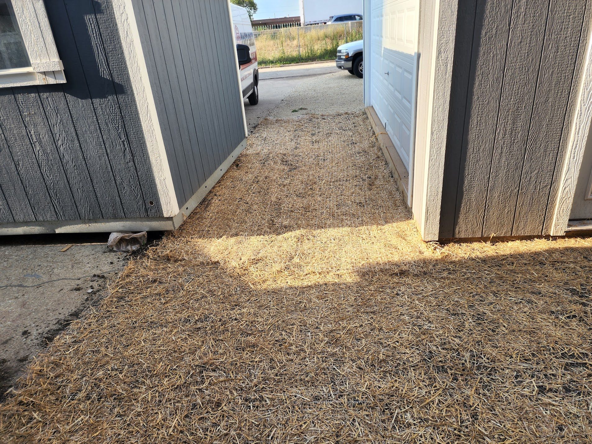 Driveway gravel base preparation